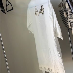Never worn bride robe